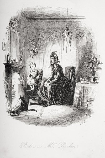 Paul and Mrs. Pipchin, Illustration from 